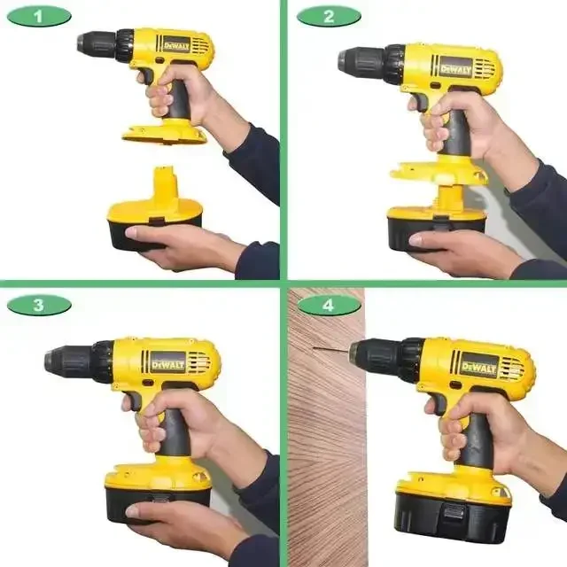 Imagem -05 - Dewalt Original Ferramenta Elétrica Bateria Níquel Hidrogênio 18v12.8ah Bateria de Substituição para Dewalt Dc9096 De9039 De9095 Dw9098