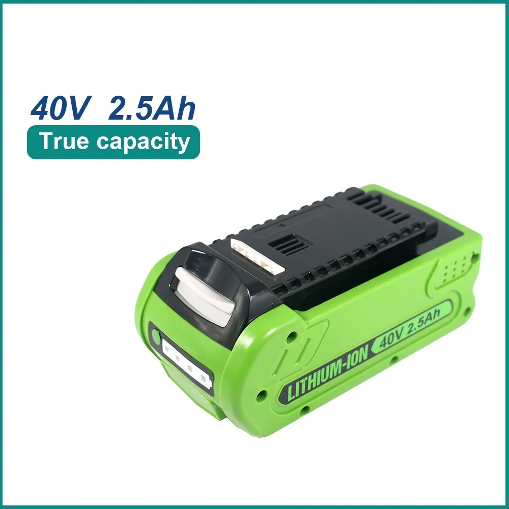 

For GreenWorks 40V 1.5Ah 2.5Ah 3Ah Power Tools 18650 lithium Battery for GreenWorks 29462 29472 29282 G-MAX GMAX Lawn Mower