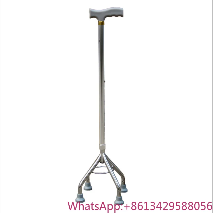 

Four Leg Antiskid Crutches and Stable Retractable Walking Aid Walking Stick for Elderly