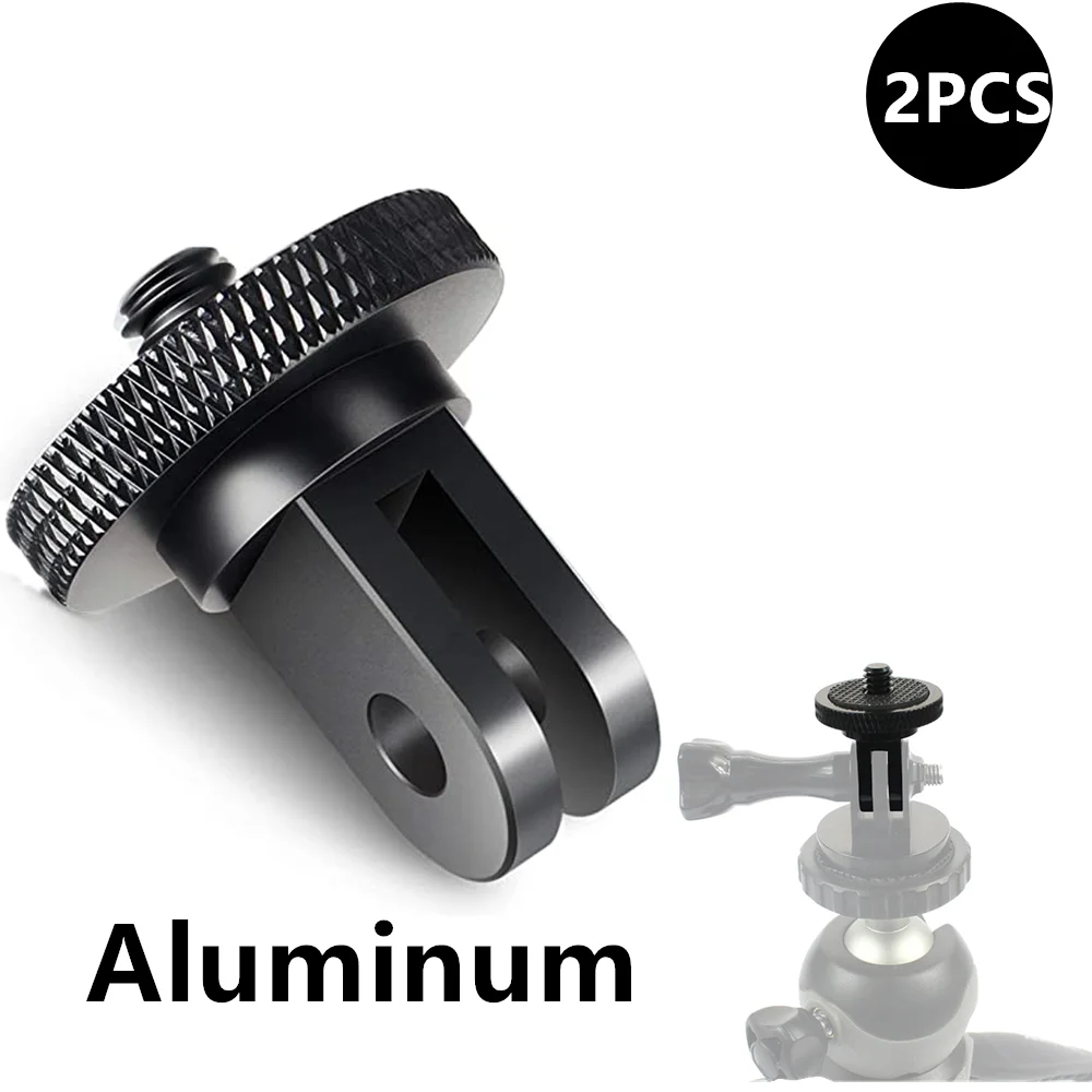 Suitable For go pro  Hero3/4/ Small Ant Adapter Tripod Mini Adapter Seat Aluminumalloy 1/4 Adapter Sjcam Xiaomi 4K Accessories