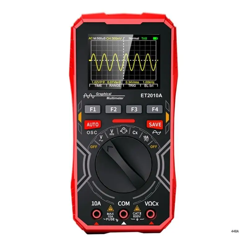 Digital Oscilloscope Multimeter 1MHz band width  with Automatic waveforms Capture Efficient 2.5Msps Sampling Oscilloscope