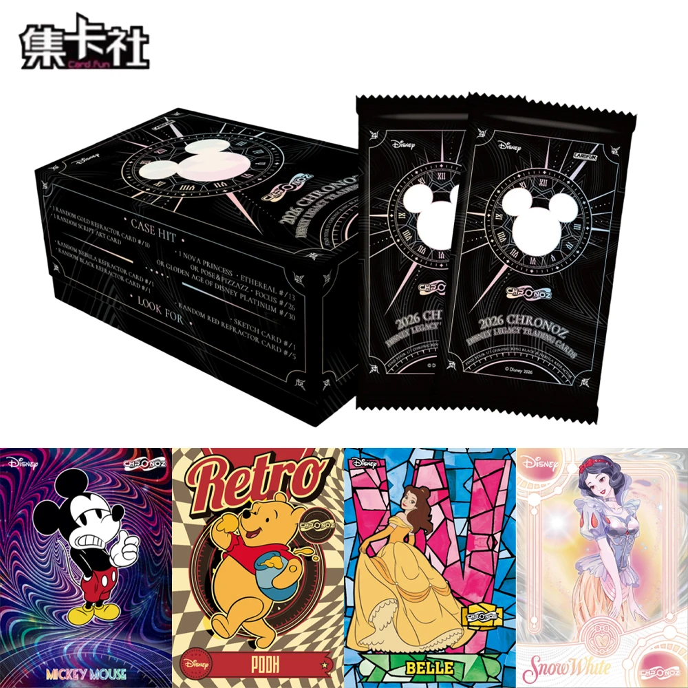 Genuine Card.fun 2026 ChronoZ Disney Collectible 3Cards Official Disney Collectible Cards Anime Movie Peripheral Gifts Toys