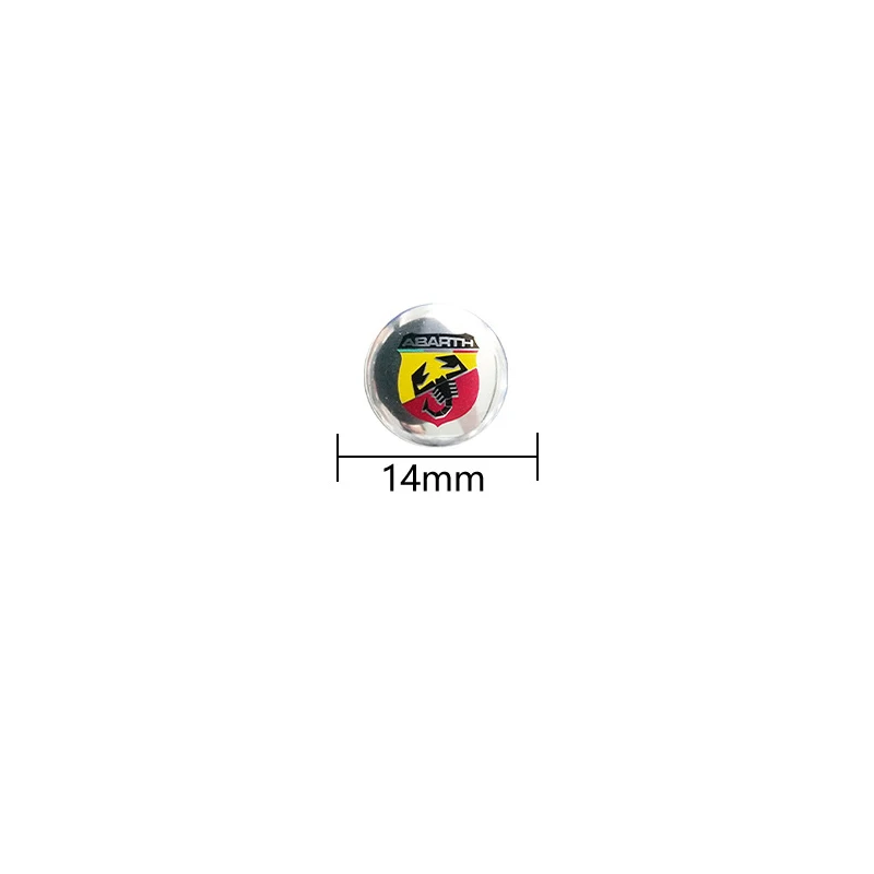 Autoschlüssel-Aufkleber, automatische Steuerung, Schlüsselanhänger, Emblem, Zubehör für Fiat Abarth 500, Tipo, FR, Panda, Argo, Freemont, Viaggio, Bravo, Punto