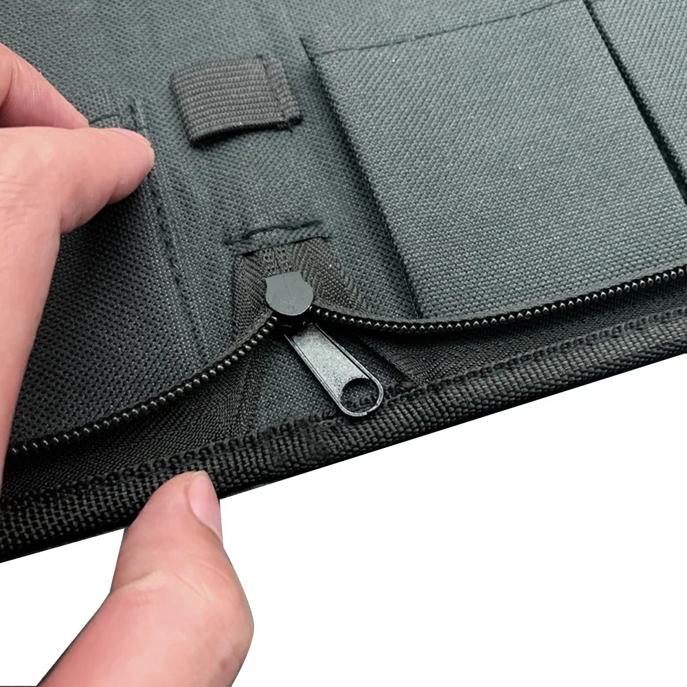 Juego de herramientas para bonsái con 6 ranuras, estuche multifuncional de lona para reparación de relojes, bolsa de herramientas portátil, bolsa de almacenamiento con cremallera, herramienta organizadora con cremallera