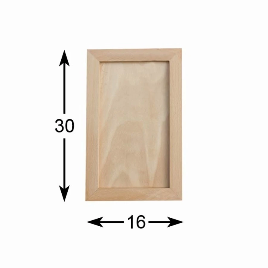 HM10 Small Rectangle Wood Board, Unpainted Mdf Board