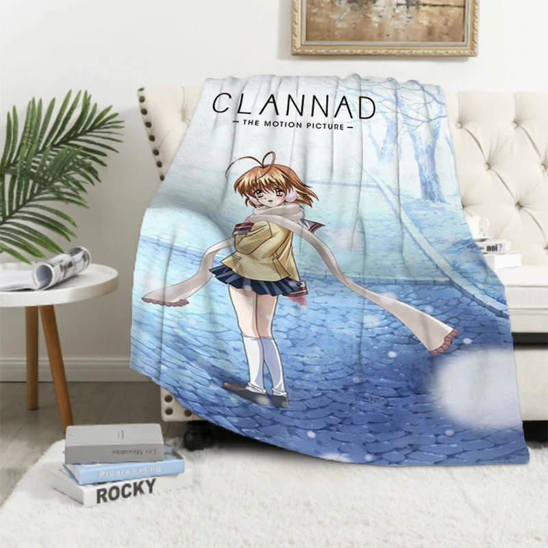 Clannad Bed Blankets for Decorative Sofa Blanket King Lid Microfiber Bedding Knee Fleece Fluffy Soft Nap & Throws Luxury Custom