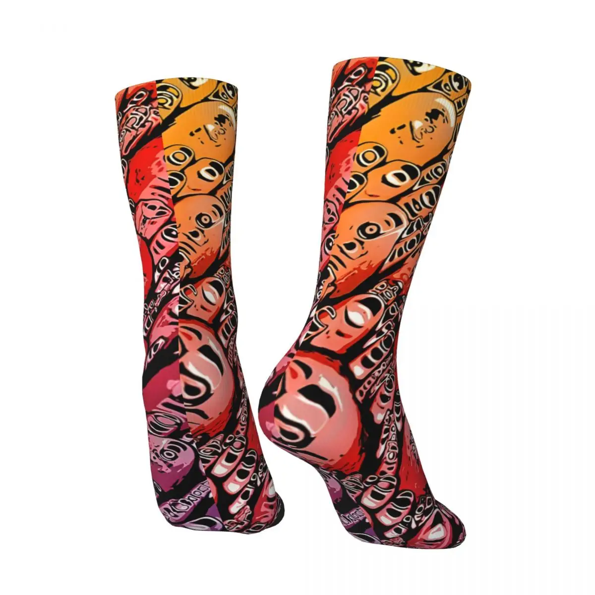 Crazy compression Gradient Of Shapes Socks Sock for Men Vintage Seamless Pattern Crew Sock Novelty