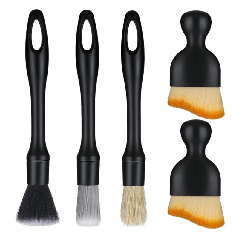 

5Pcs Car Detailing Brush Super Soft Auto Interior Detail Brush Car Interior Cleaning Brush Air Outlet Cleaning Brush