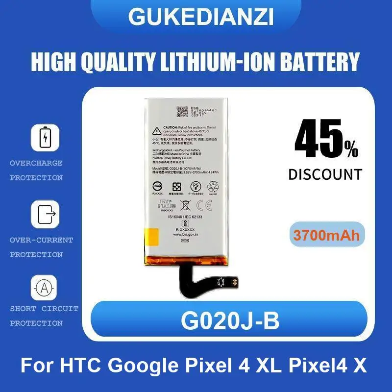 

G020J-B аккумулятор мобильного телефона для HTC Google Pixel 4 XL Pixel 4 X 3700 мАч, высокое качество