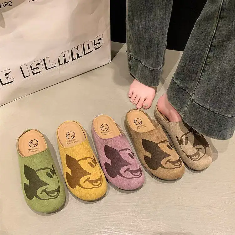 

2025 new mickey mouse Canvas Shoes Women's Stiffy Student Couple Low-top drop shipping real pictures pink yellow Casual shoes