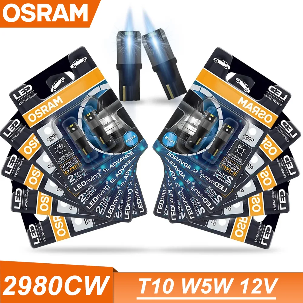 

OSRAM LED T10 12V W5W 194 LEDriving SL Advance 6000K White Car Reading Bulbs Door Lamps Interior Light 1.5W 2980CW Wholesalers