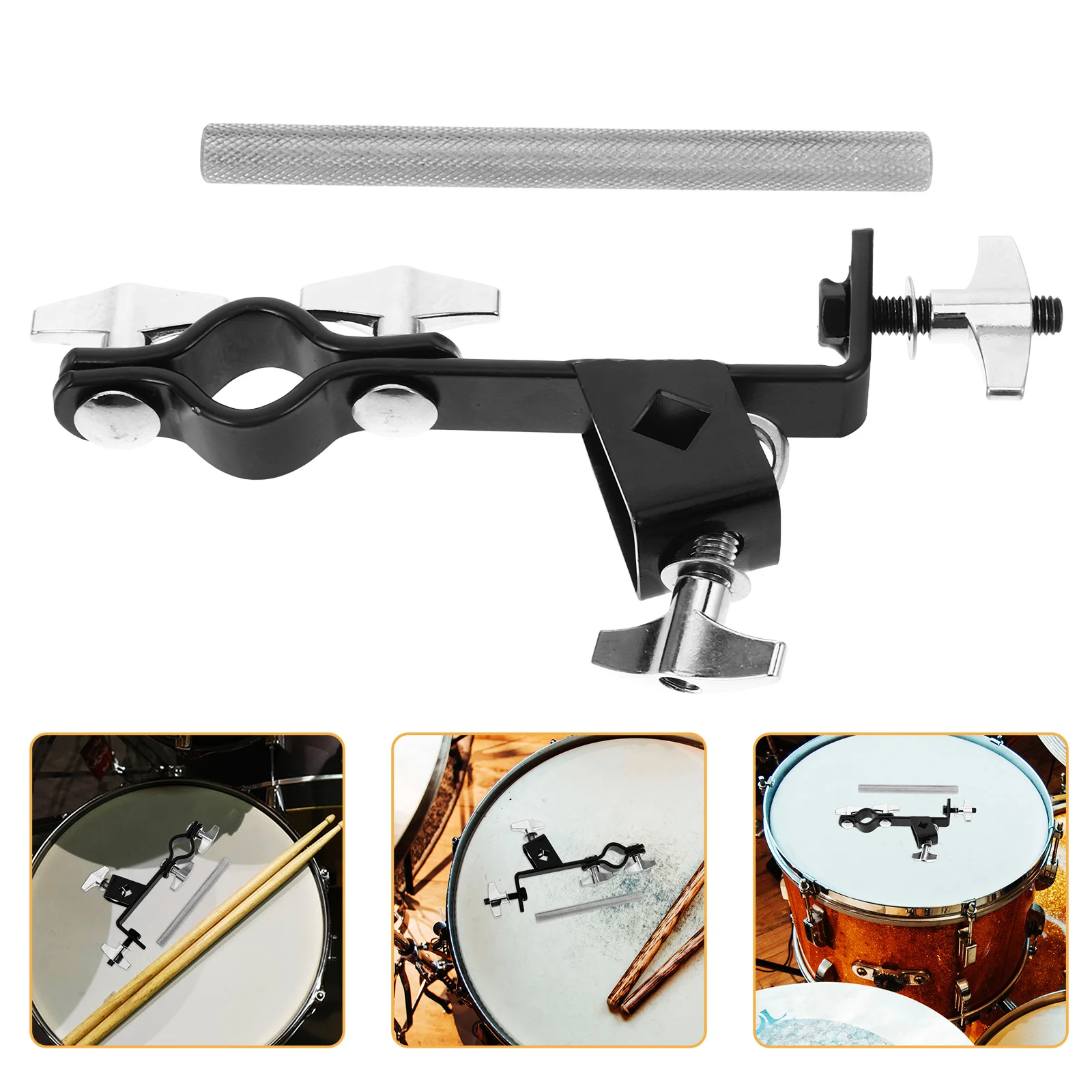 Drum Set Cowbell Clamp Stable Cymbal Extension Bracket Heavy Duty Flexible Cymbal Boom Bracket Music Instrument Supplies