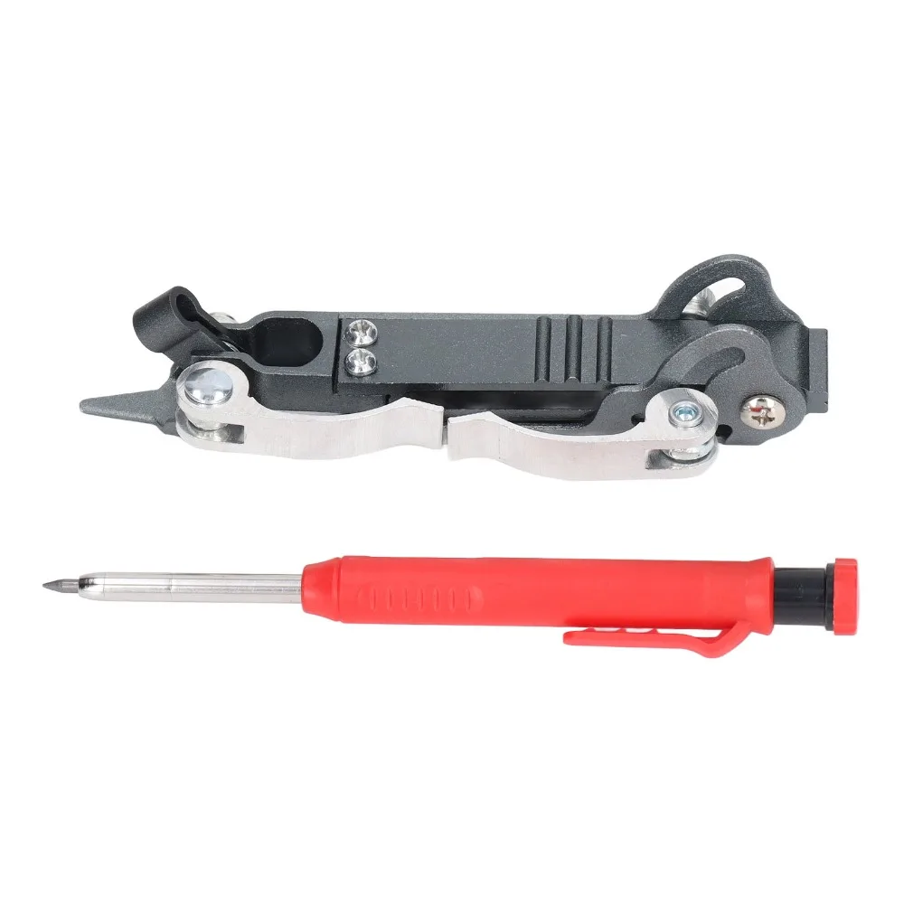 Aluminum Alloy Contour Gauge Deep Hole Construction Scale Marking Woodworking Compass Solid Carpenter Pencil Precise Scribers