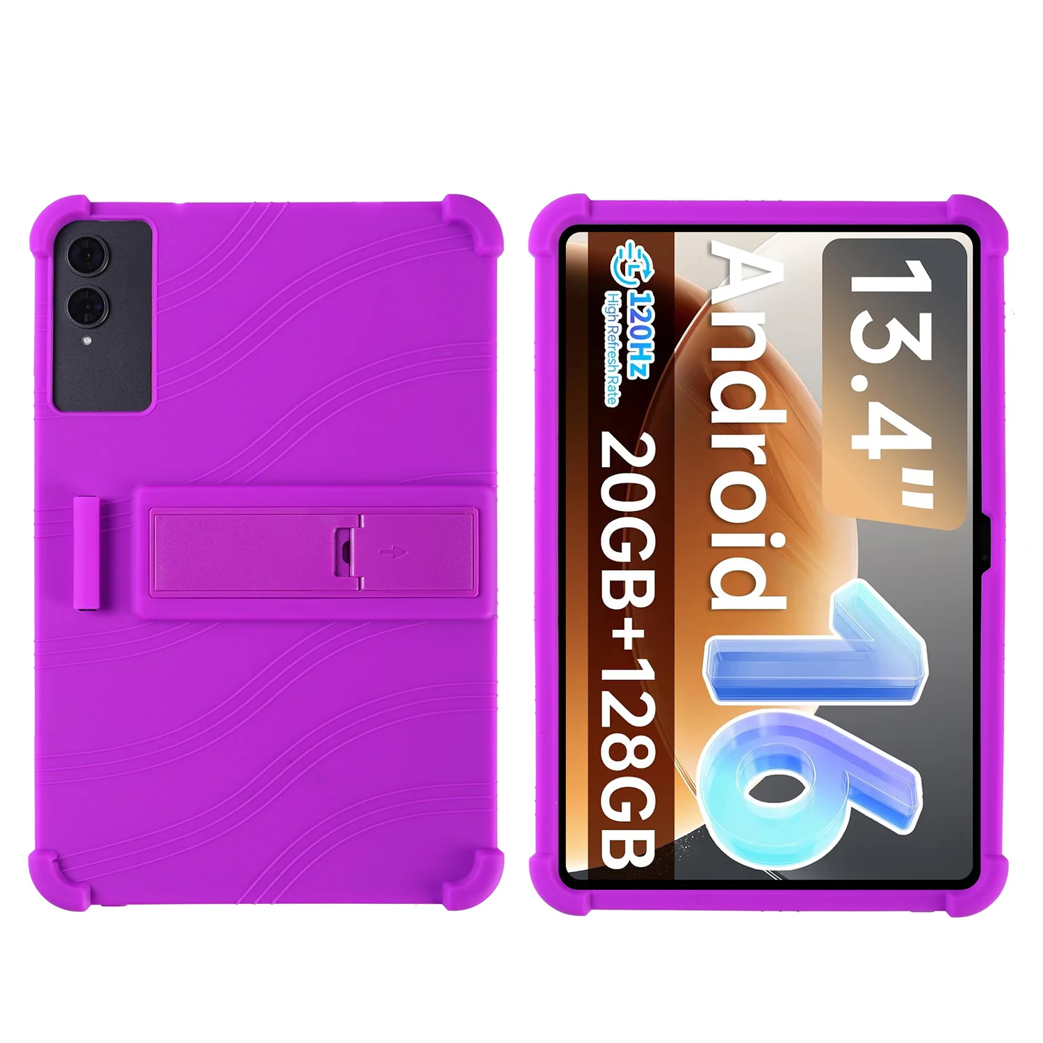 Etui na tablet TECLAST T65 2025 13,4 cala, miękki silikon, regulowana podstawka, odporne na wstrząsy, przyjazne dla dzieci, do tabletu TECLAST T65 13,4 cala — zdjęcie produktu 5