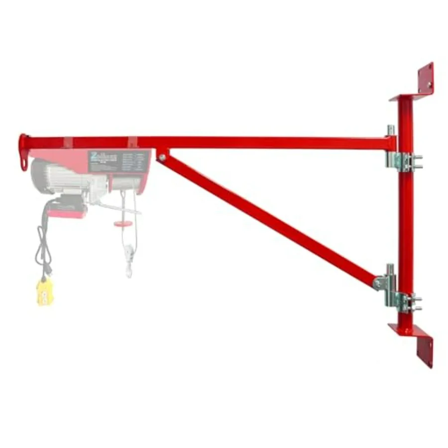 

Wall Mount Jib Crane Heavy Duty Hoist Bracket wall Mounted Hoist Support arm 180-Degree Rotatable Electric Hoist Holder Swing A
