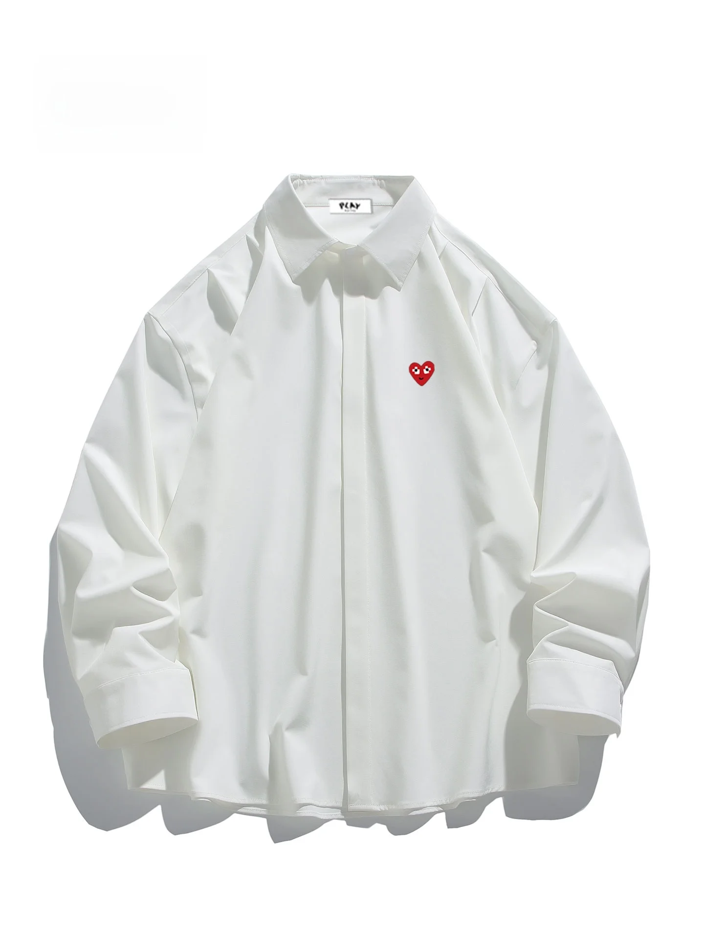 

Comfortable Loose Casual Pure Color irt Autumn Season ex Faion Play Hei Loose Fit Versatile Couple Outerwear