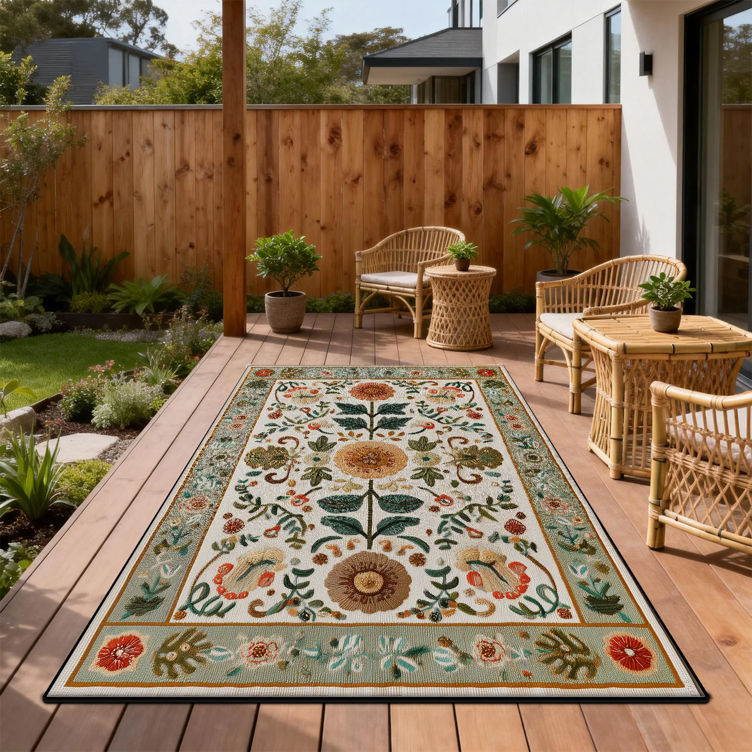 

Vintage Outdoors Style Floor Mat Non-slip Entry Small Living Room Decoration Aesthetic Rug Bedside Washable Carpet Dining Room