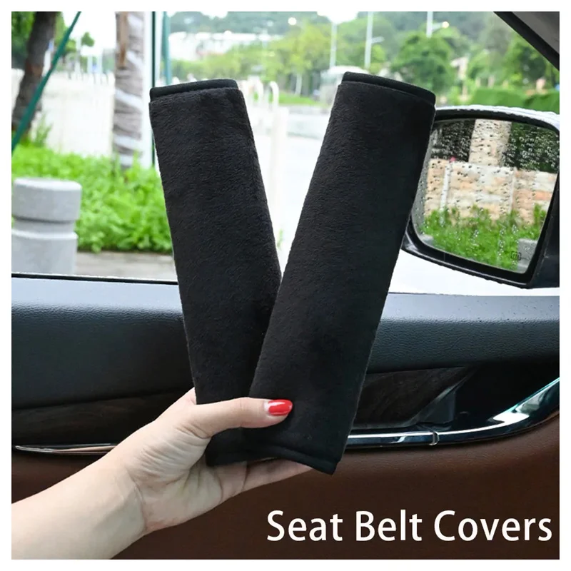 2pcs Seat Belt Covers Car Accessories Accesorios Car Shoulder Pad Seat Belt For Adults Youth Kids Accessories Interior