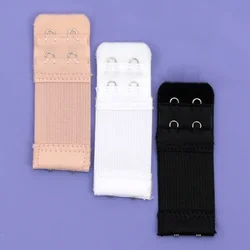 3Pc Women 2 Rows 2 Hooks Bra Extension Strap Extenders Adjustable Belt Buckle Elastic Hook Clip Expander Intimates Accessories