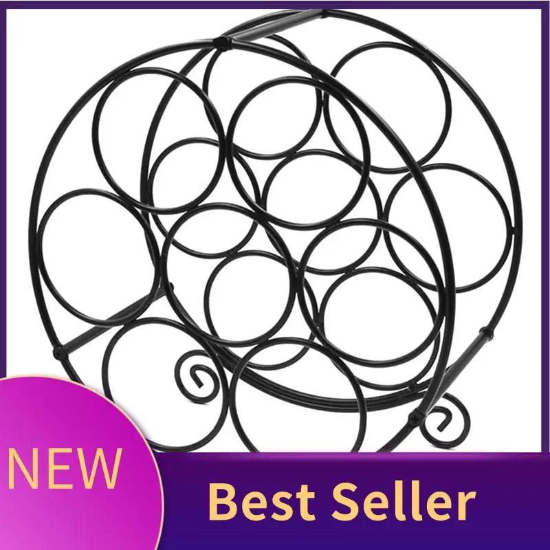 

ABHI-Wine Holder Wine Cellar Holder Shelf Metal Design 7 Bottles For Kitchen Dining Room Bar
