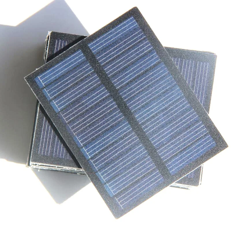 0.5W 5.5V PET ラミネートソーラーパネル 76x60mm DIY おもちゃプレートミニソーラーキット用