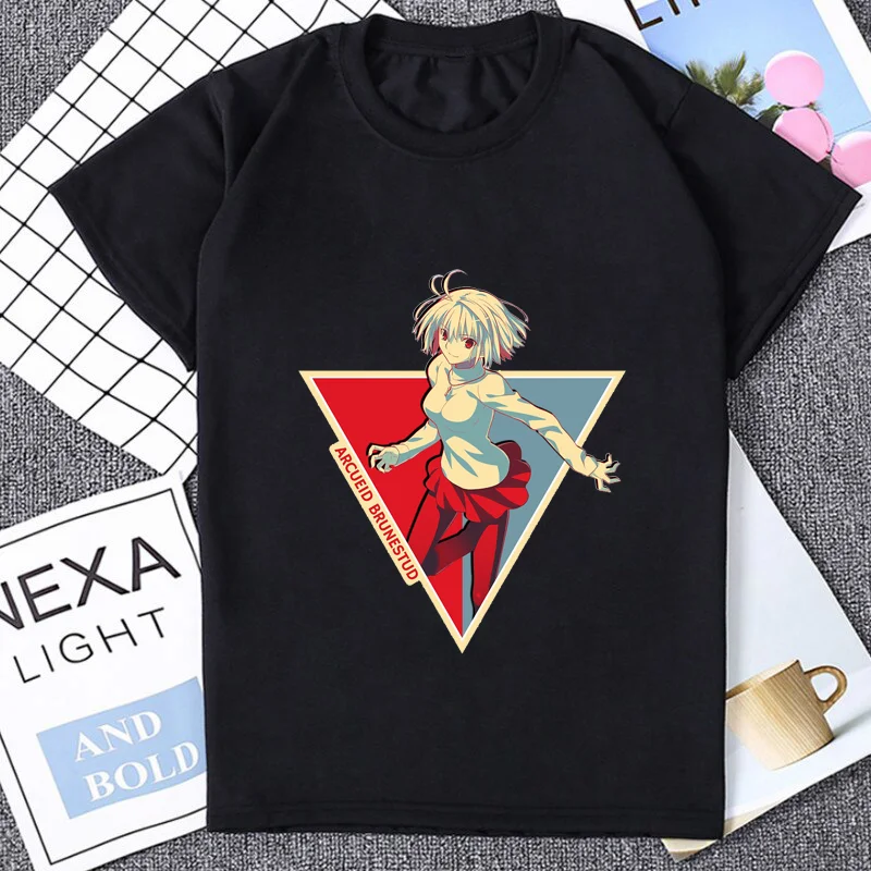 Kawaii Neco Arc Meme Tshirt Hot Sale Game Fans Tsukihime Arcueid Brunestud Japanese Anime Funny Man T-shirt Streetwear Soft Tees