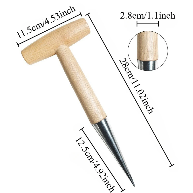 قطعة واحدة من أدوات زرع وتثقيب البستنة لزراعة بذور الزهرة، وتصريف الشتلات، وأواني الزهور اللحمية