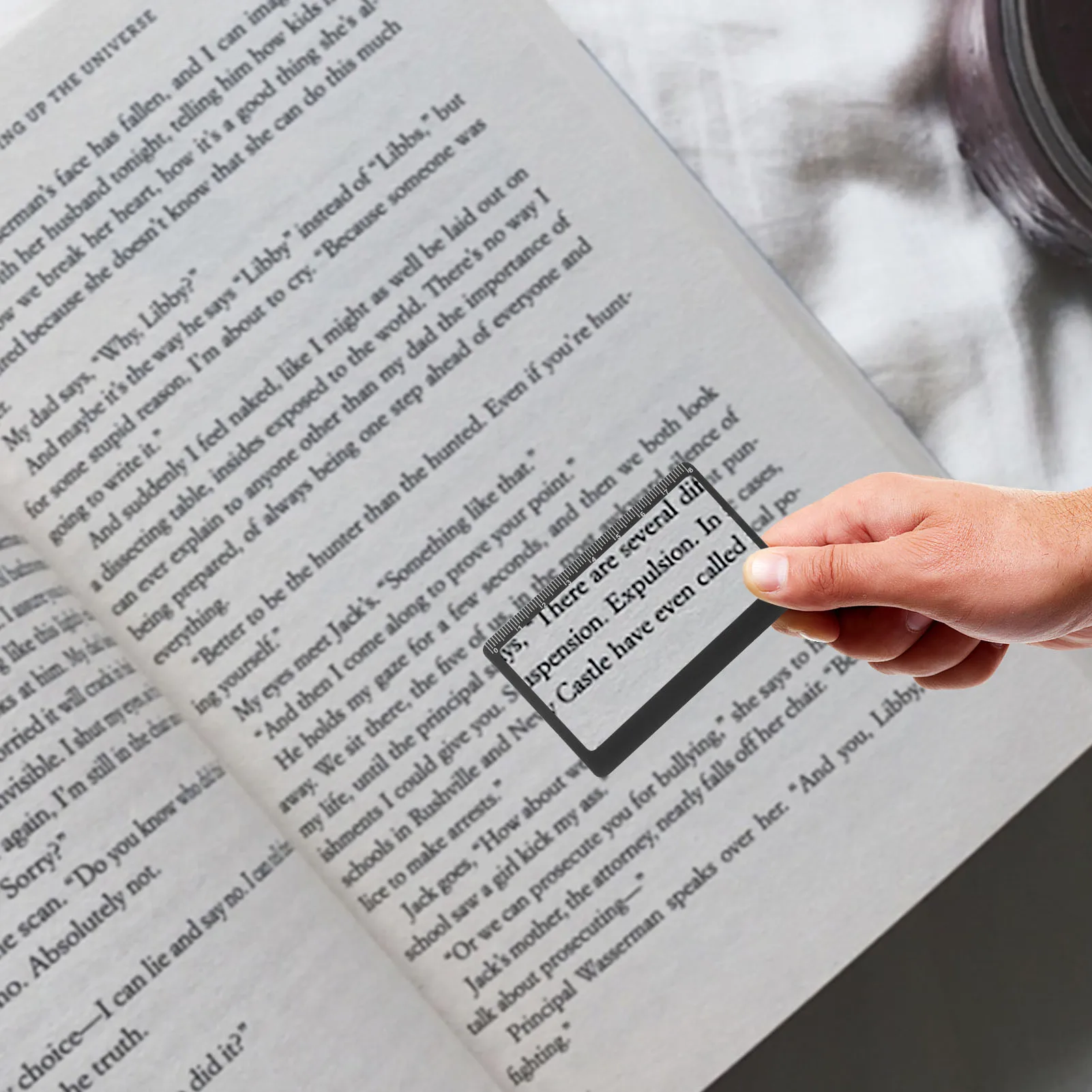 

Card Credit Size HD 3X Magnifying Glass MINI Magnifier Ultra-thin Wallet Magnifier For Reading Books Portable Pocket Survival