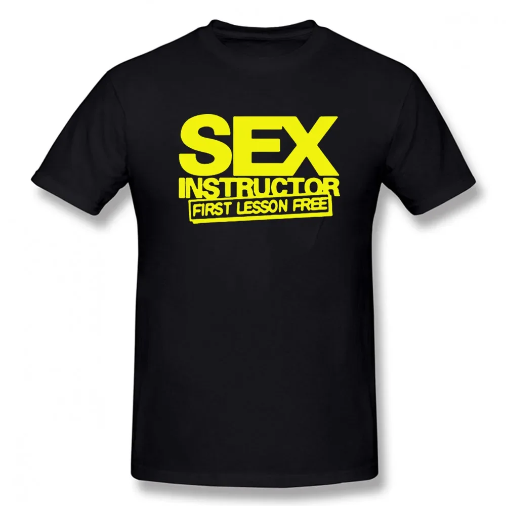 Camiseta divertida y creativa de Instructor sexual para hombre, camiseta informal de algodón de manga corta con cuello redondo, novedad