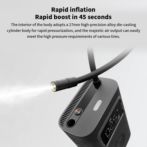 Imagen 2 del producto Xiaomi Mijia bomba de aire 2 Pro compresor de aire eléctrico portátil Mi tesoro inflable 150psi alta presión motocicleta coche fútbol