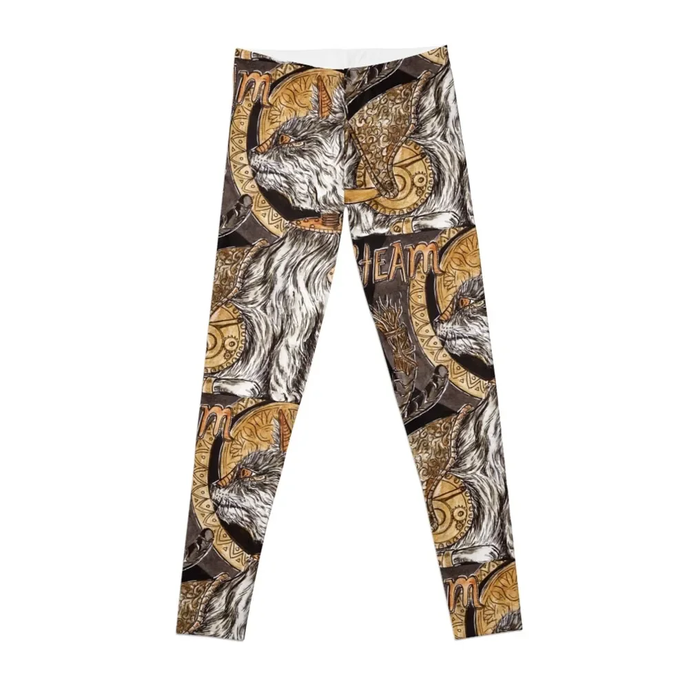 

Steampunk Cat (The Moon Tarot) Leggings Golf wear gym sportswear woman Womens Leggings