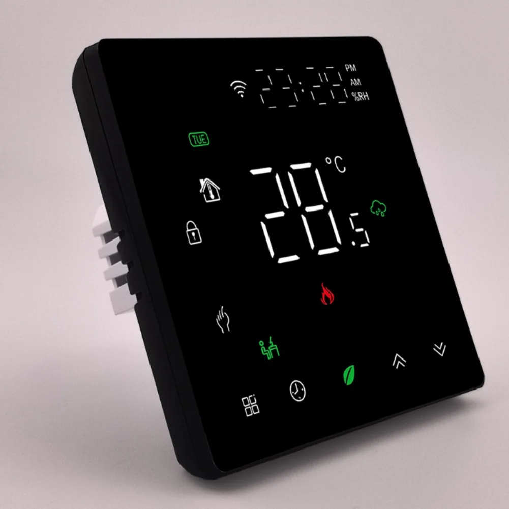 الذكية واي فاي ترموستات التدفئة الأرضية ترموستات تخصيص التدفئة 8.6*8.6 سنتيمتر التحكم عن بعد في درجة الحرارة ل اليكسا #4
