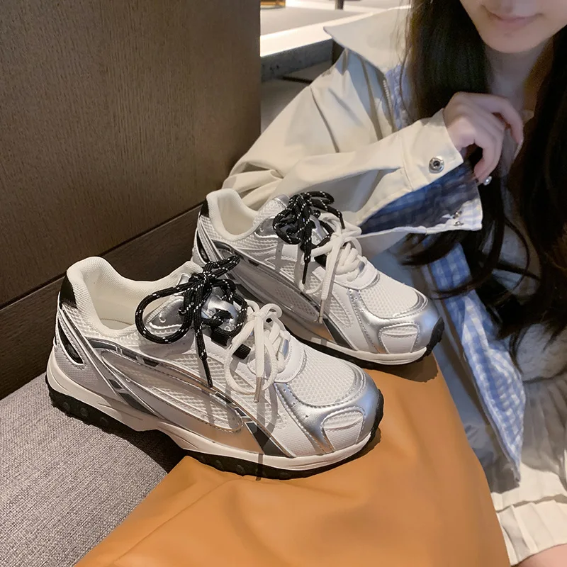 hkdq-sneakers-da-donna-con-punta-tonda-tacco-piatto-tomaia-effetto-rete-allacciatura-casual-moda-per-camminata-quotidiana-calzature-trendy