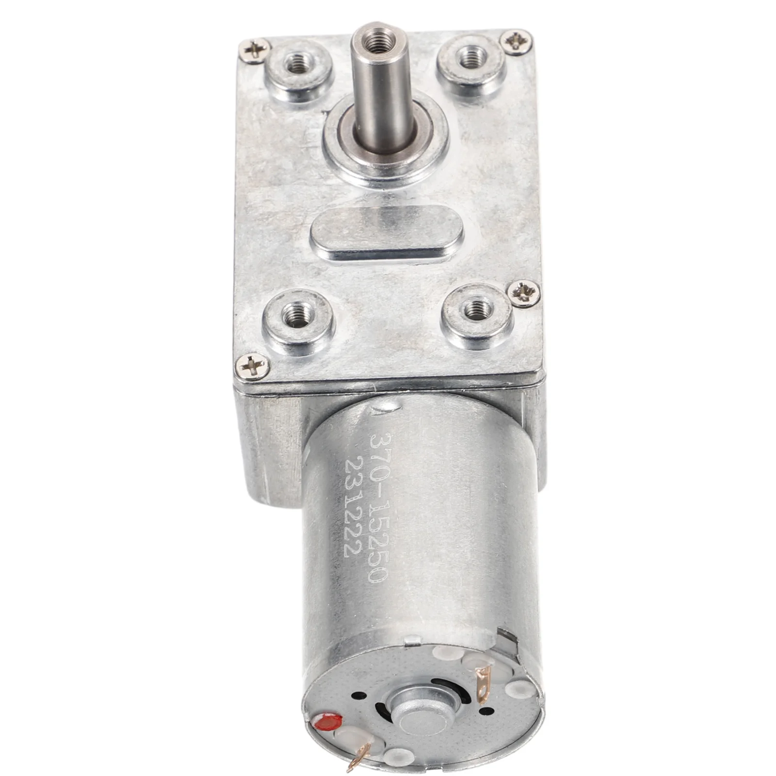 

1pcs Hollow Shaft Gear Motor -370 High Torque Worm Turbine Reducer 90RPM DIY Electrical Accessories Turntable Coupler