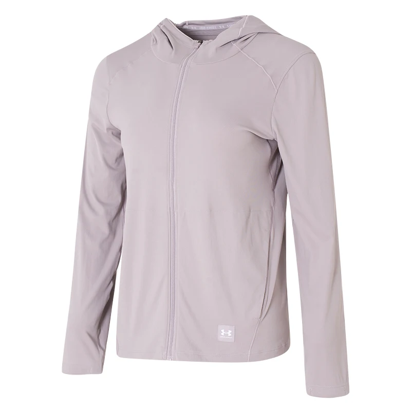

Женская спортивная одежда Underarmour, повседневная клетчатая модная тонкая уличная куртка с капюшоном 1390060-009