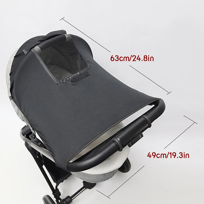 Universelles Kinderwagen-Zubehör Sonnenschutz UV-Schutz Sonnenschirm Kinderwagen-Verdeck für Kinderwagen Säuglingsautositz Sonnenblende – Detail 8
