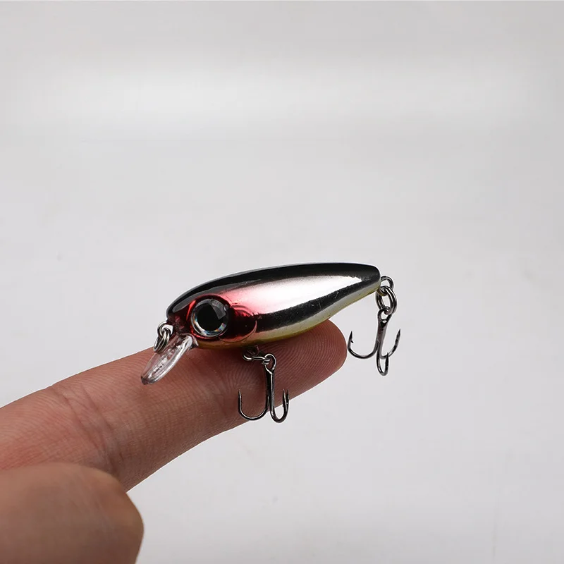 1PCS 45mm 3g Hard Mini Bait Small Sinking Minnow Crank Fishing lures Bass Fresh Salt Water Tackle Lure