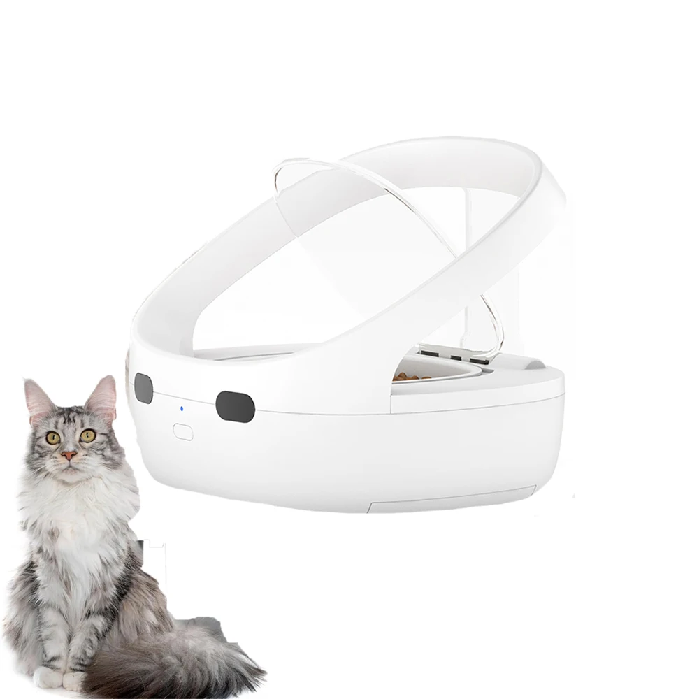 

Intelligent feeder with automatic lid-opening sensor, for storing wet food, used for high-quality separated feeding ice boxes