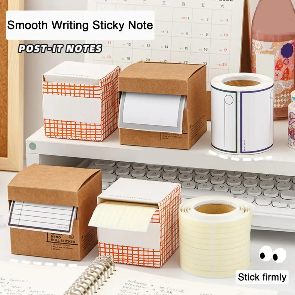 Memo Note Pad Pulling Type Sticky Note Sticky Note Roll Ink-proof Paper Peelable Pulling Type Mini Memo Pad Ideal for Students