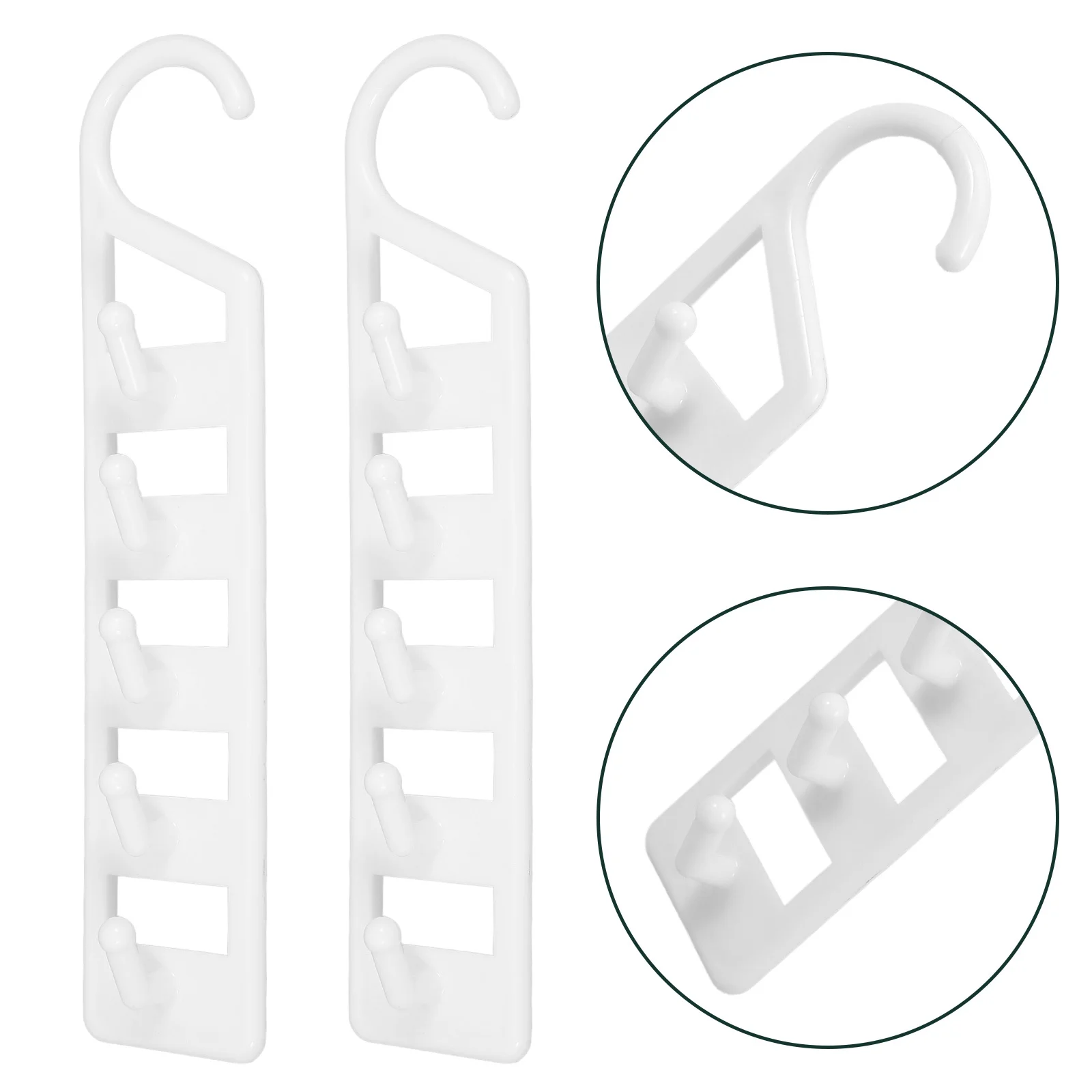 

6Pcs Multi Functional Space Saving Closet Hangers Heavy Duty Plastic for Shirts Pants Sweaters Dorm Room Organizer Hooks