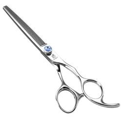 Fenice Professional Pet Thinning Scissors, Dog Grooming Shears, Japão 440c Aço, 7.0 