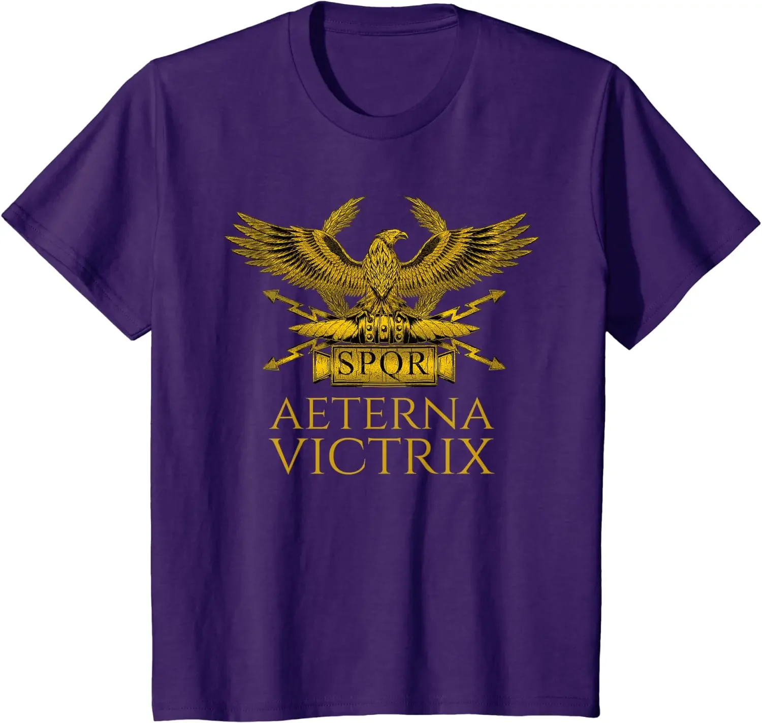 Short Sleeve Casual 100% Cotton O-Neck Summer Tees Ancient Rome  Aeterna Victrix Roman Legionary Eagle SPQR T-Shirt heavyweight