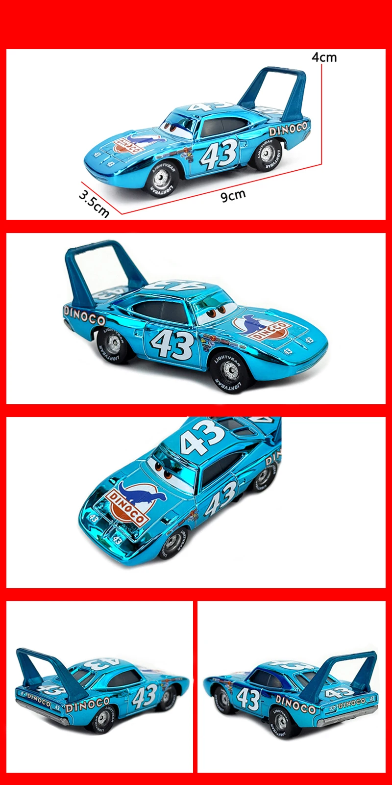 Pixar Cars 3 Pixar Cars Nr. 86 Road Bully Chick Hicks Metall-Druckguss-Spielzeugauto 1:55 Lightning McQueen Kindergeschenke Spielzeug – Detail 23