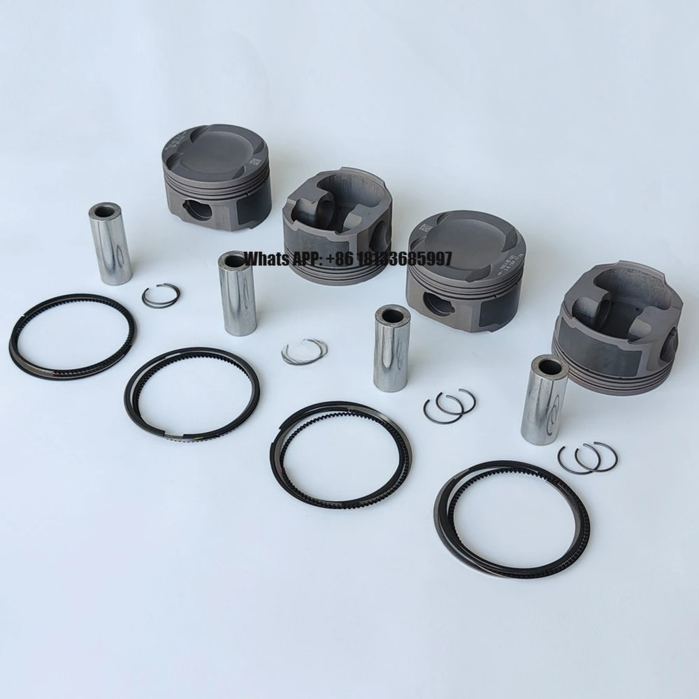 High Power-output Coated Forged 4032 Piston Kit Set 82.5mm Cr 9.3 Pin 23mm for VW EA888 Performance Use