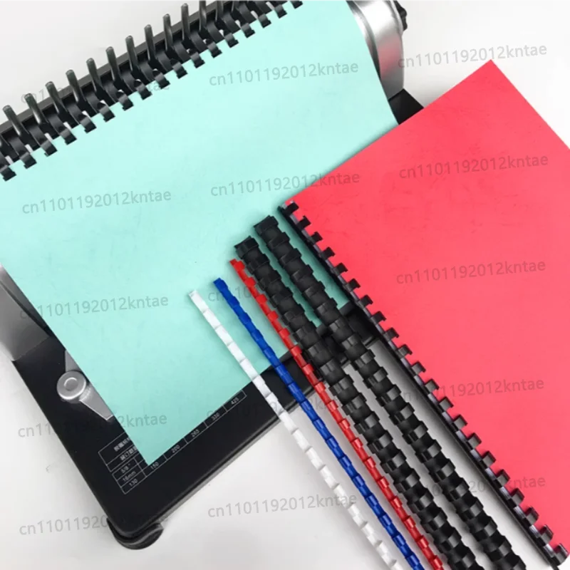 100PCS Binding Aprons Plastic 21 Hole 6-16mm Coil A4 Machine Consumable Loose-Leaf Spiral Coil Scrapbook Notebook Office Supply