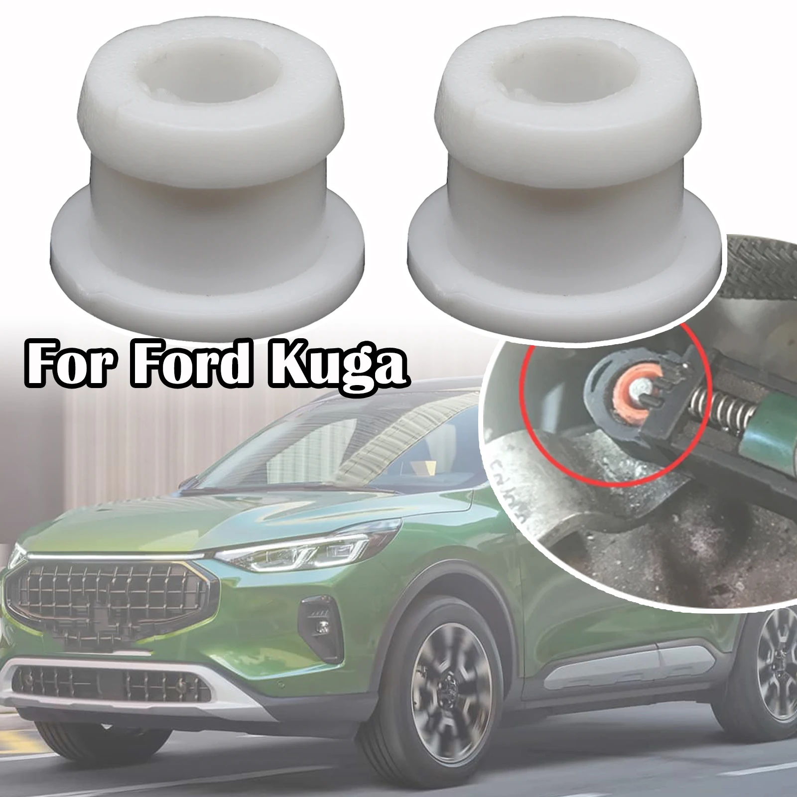 

2X Shifter Cable Bushing Automatic Transmission Gear End Connector Fix Sleeve Grommet For Ford Kuga Escape Repair Kit 14 - 2019