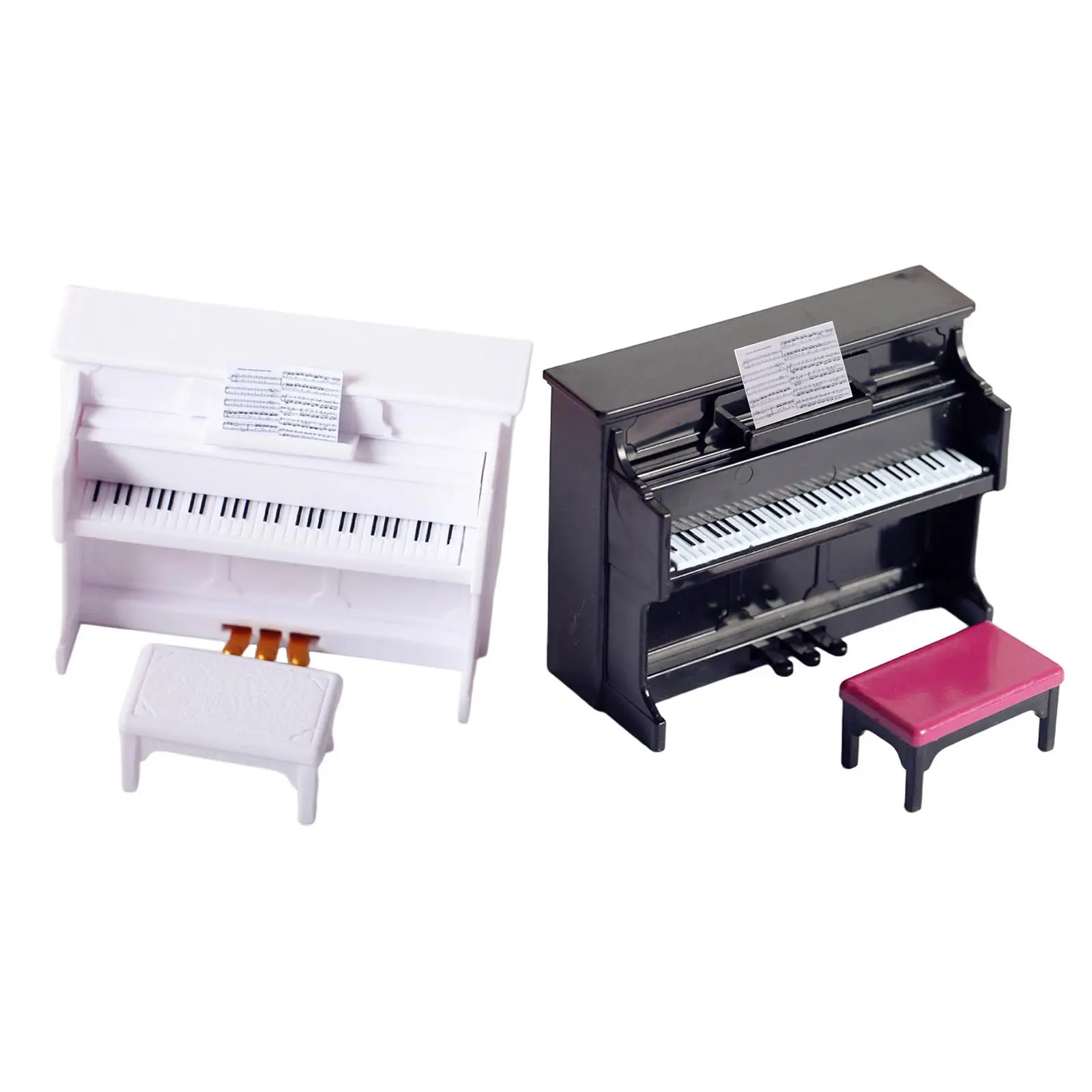 

Doll House Mini Piano Kids 1/12 BJD Doll House Props Toys Gifts Ornament