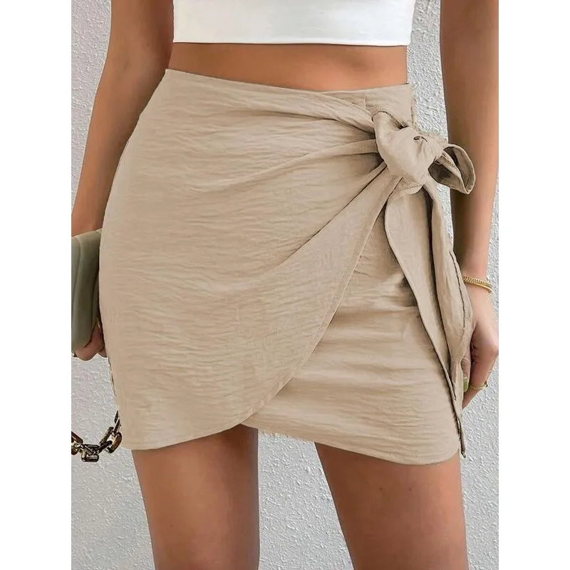 

Vacation High Waist Skirt C 86611 Beach Half-length Skirts Women's Fashion Spring 2026 Neutral Other Fabric Other Style