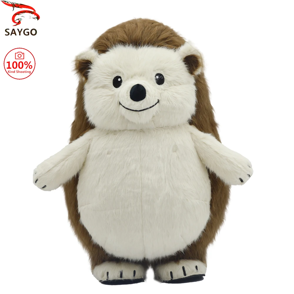 

SAYGO Cute Hedgehog Inflatable Costume Mascot Parade Adult Character Cosplay Animal Birthday Halloween Party Event Plush Set