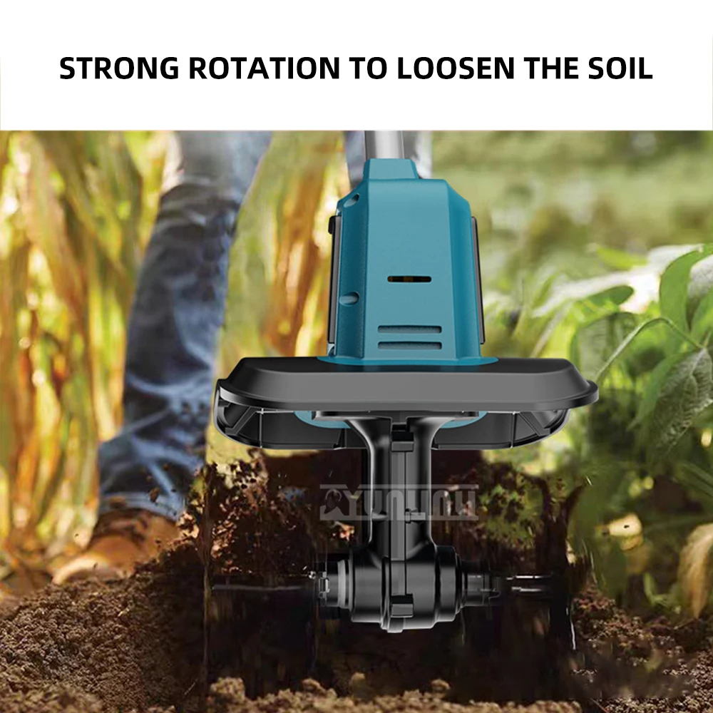 정원 가정용 농업 경운기 토양 준비 도구 휴대용 경운기 전기 회전식 괭이